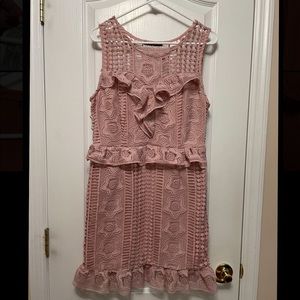 Pink Lace Bodycon Dress